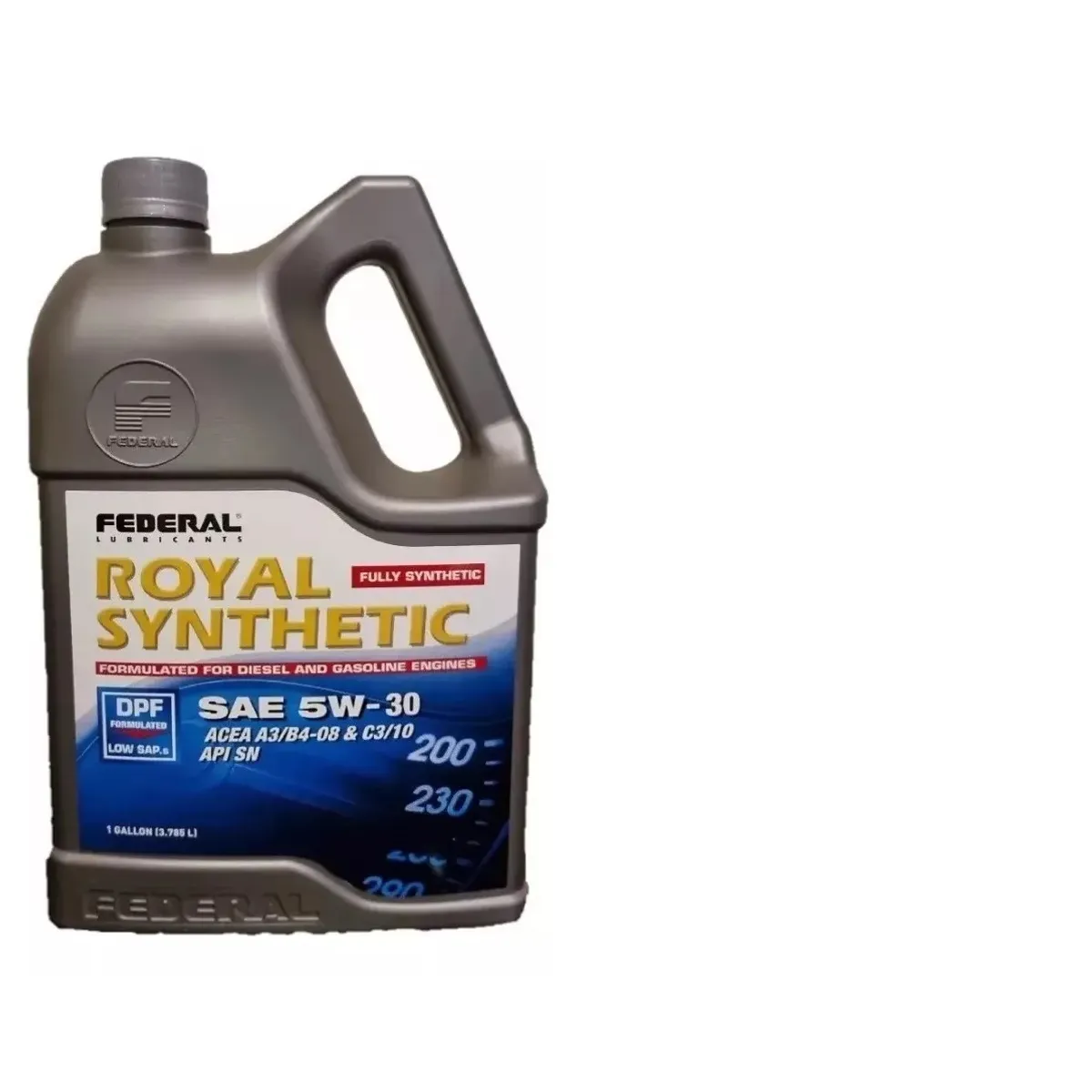 FEDERAL - Aceite Federal 5w30 Dpf 100% Sintético Diesel-gasolina 4 L.