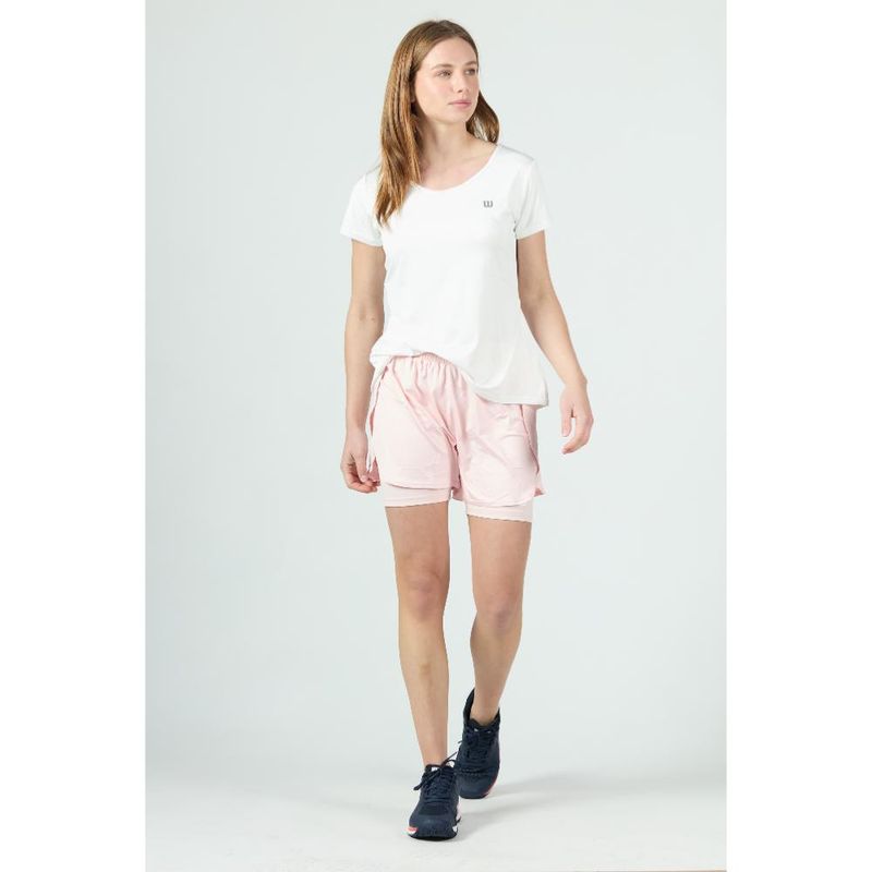 WILSON - Short Mujer Solid  Rosa Wilson