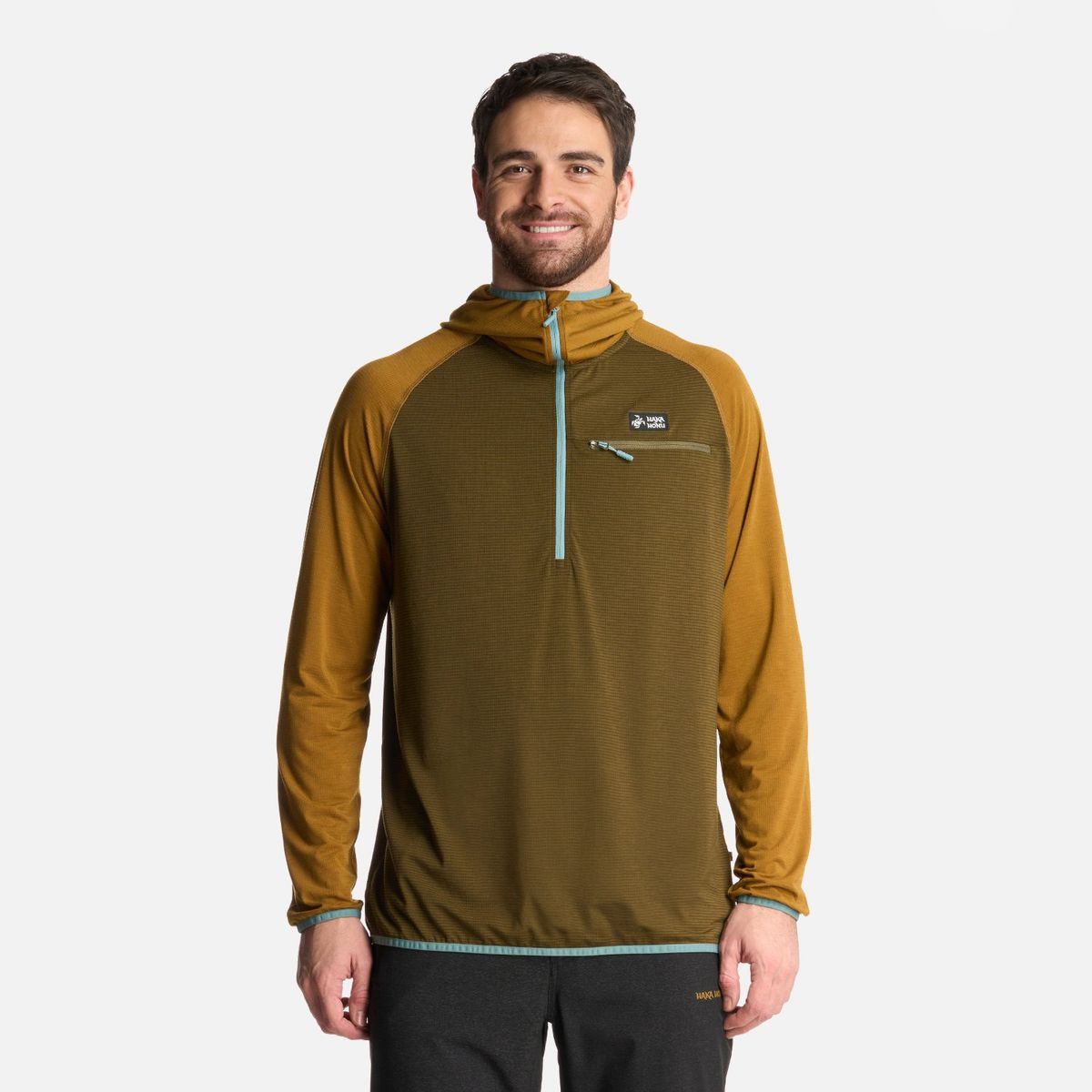 HAKA HONU - Polerón Hombre Taina Pro Verde Musgo Haka Honu