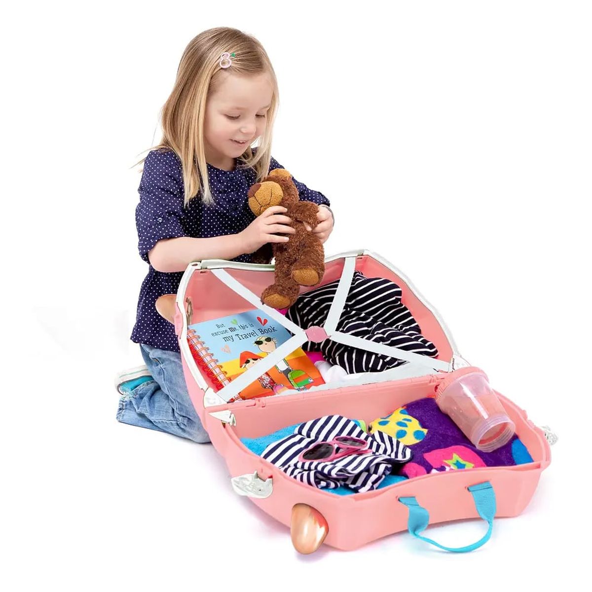 TRUNKI - Trunki Maleta con Ruedas   FLAMENCO
