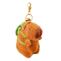 GENERICO - PELUCHE MINI CAPIBARA 11CM CON MOCHILA