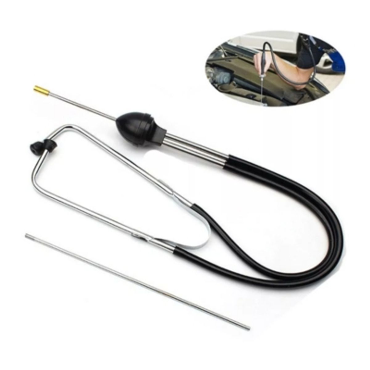 GENERICO - Estetoscopio Mecánico Profesional Herramienta Escucha Motor