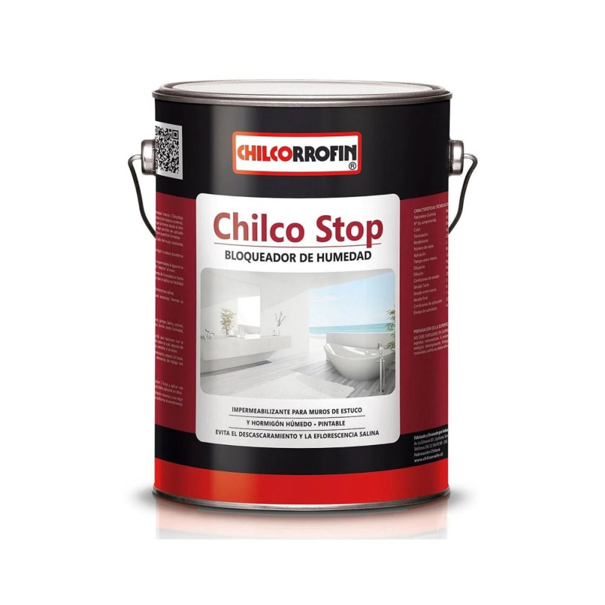 GENERICO - CHILCO STOP BLOQUEADOR DE HUMEDAD 1 4 GAL (un cuarto)