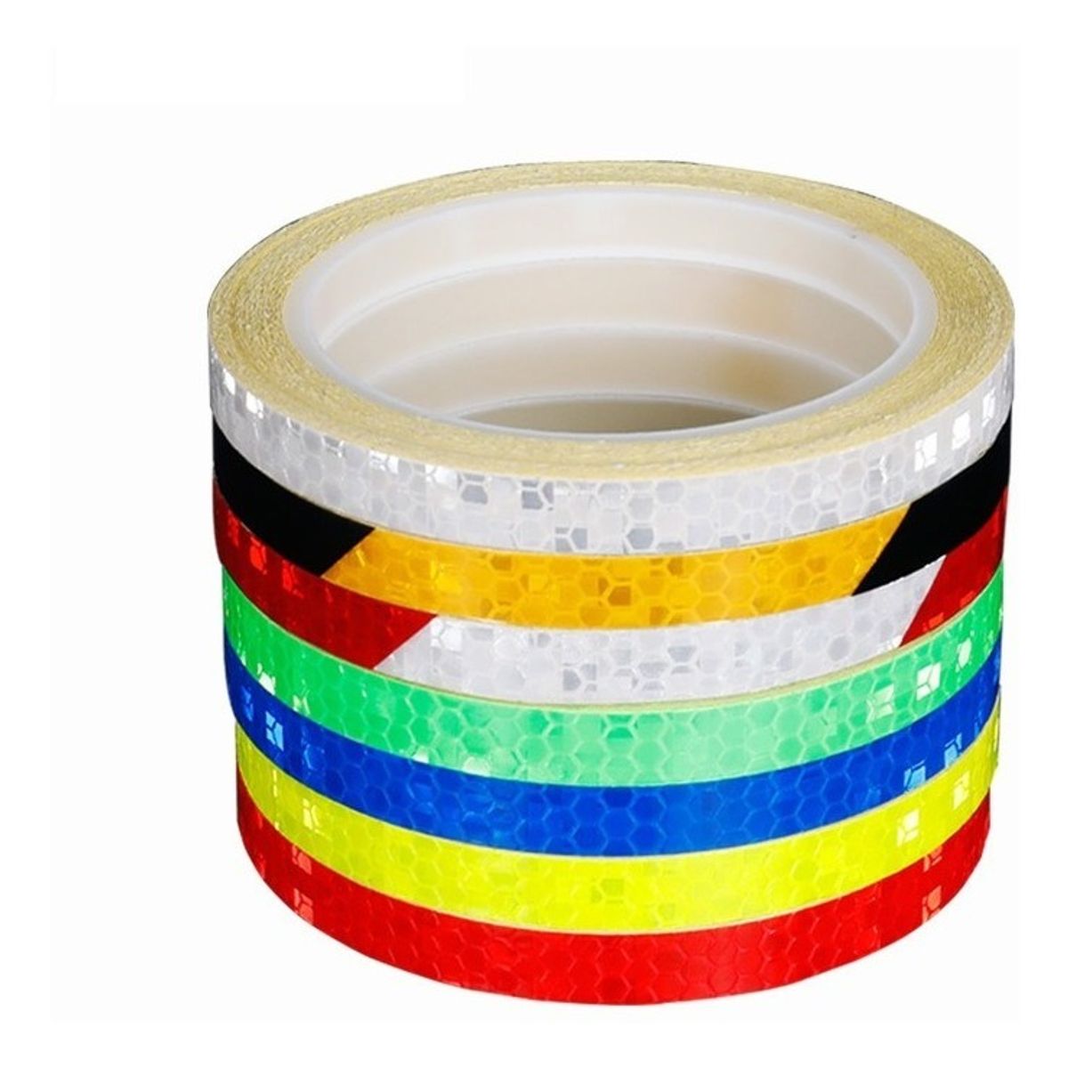 GENERICO - Cinta Adhesiva Reflectante Multiuso Bicicleta Auto Portones