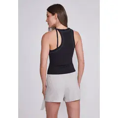 SIOUX - Peto Mujer Negro Asimetrico