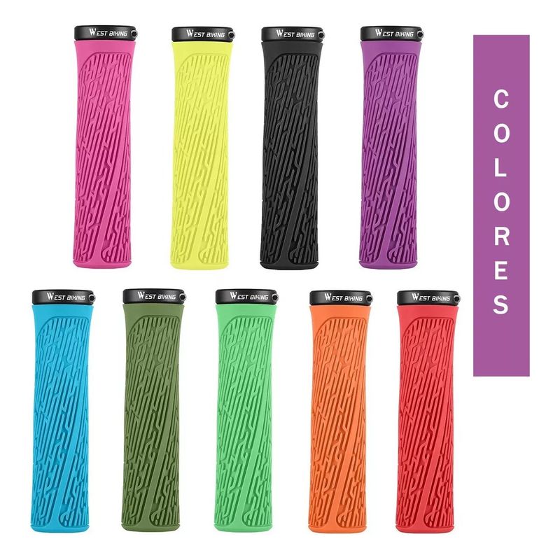 WEST BIKING - Puños West Biking C Lock Bicicleta Mtb Bmx Grips Empuñadura