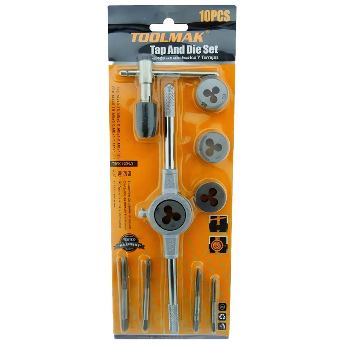 GENERICO - Set Kit Juego De Terrajas Macho Y Hembra 10 Piezas Toolmak