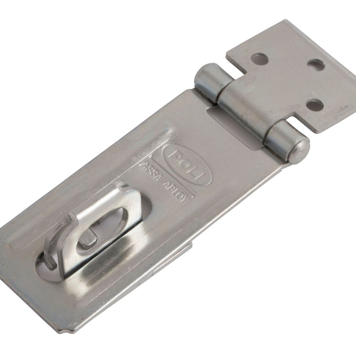 POLI - Portacandado Poli 3.5" Zincado Blanco