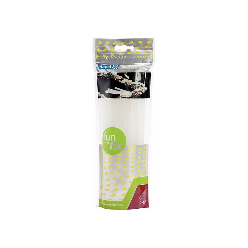 RAPID - Silicona En Barra Multiusos De 12mm Pack 10 Barras Rapid