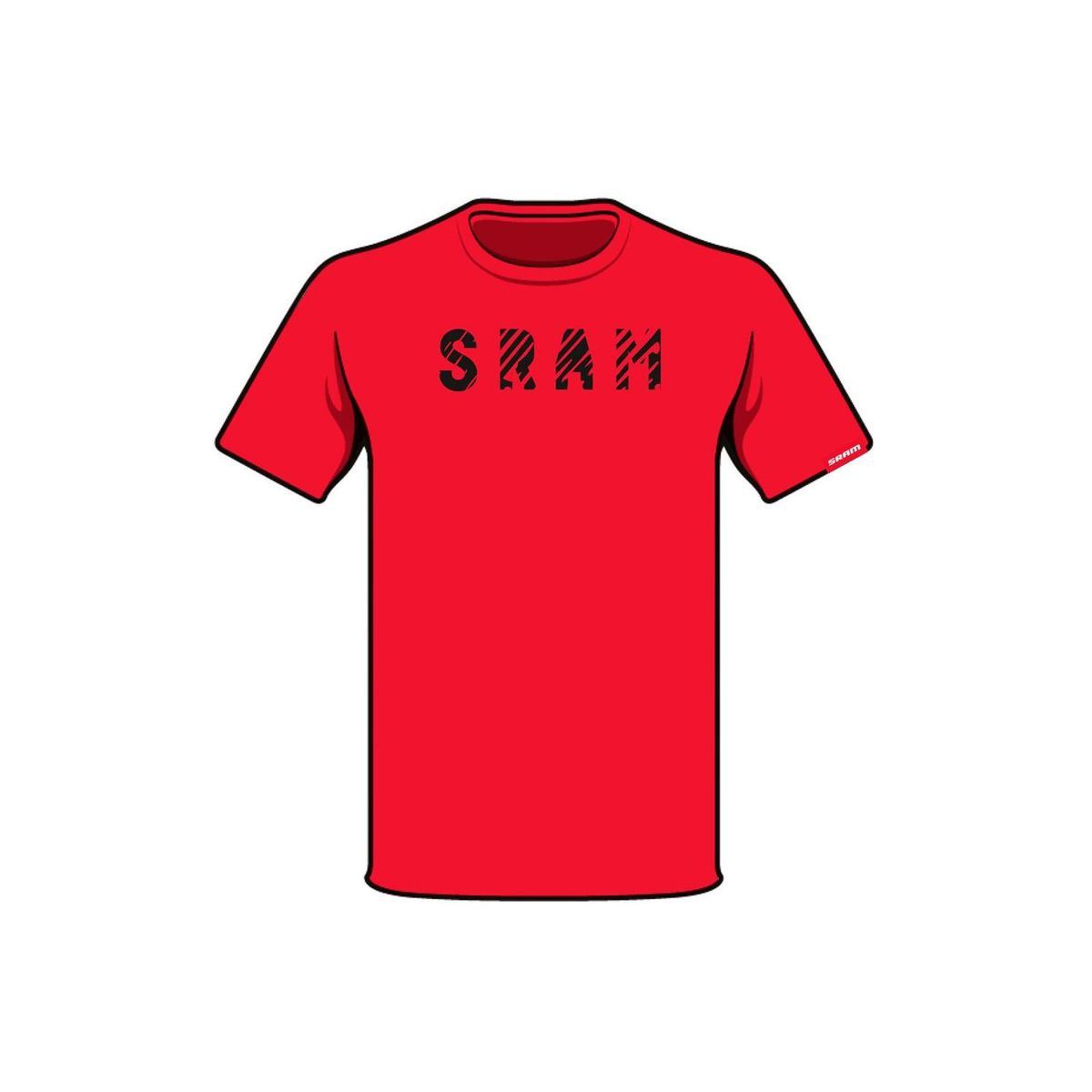 SRAM - Polera SRAM Manga Corta Slash Rojo