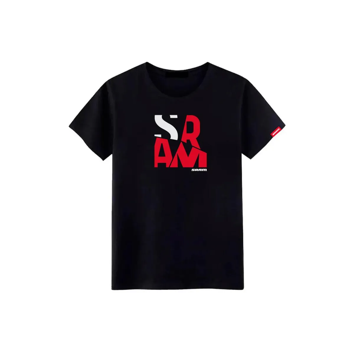 SRAM - Polera SRAM Manga Corta Fragments Negro