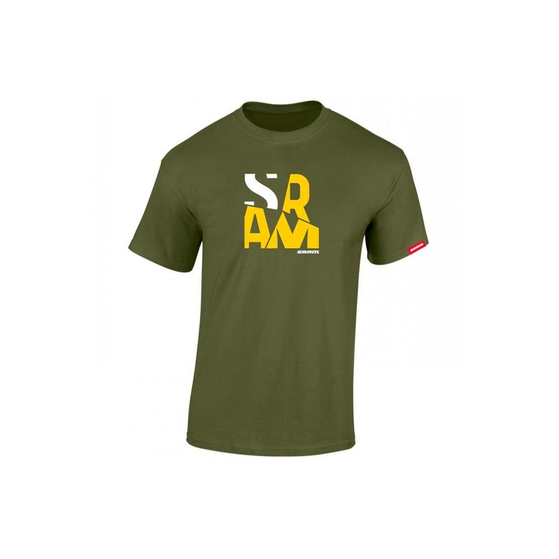 SRAM - Polera SRAM Manga Corta Fragments Verde