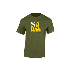 SRAM - Polera Manga Corta Fragments Verde