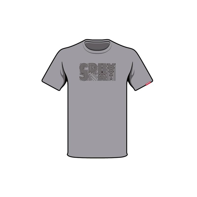 SRAM - Polera SRAM Manga Corta S2205 Gris