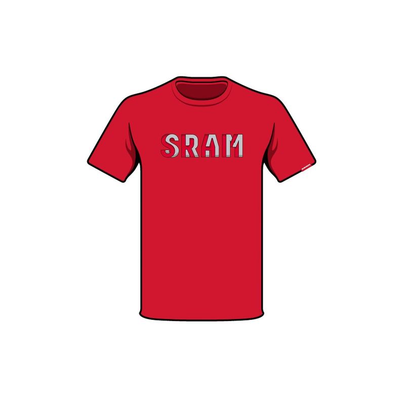 SRAM - Polera SRAM Manga Corta S2203 Rojo