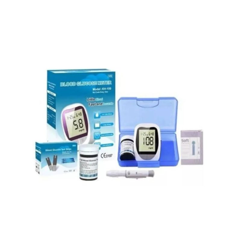 GENERICO - Medidor De Glicemia Glucómetro 50 Cinta 50 Lanceta