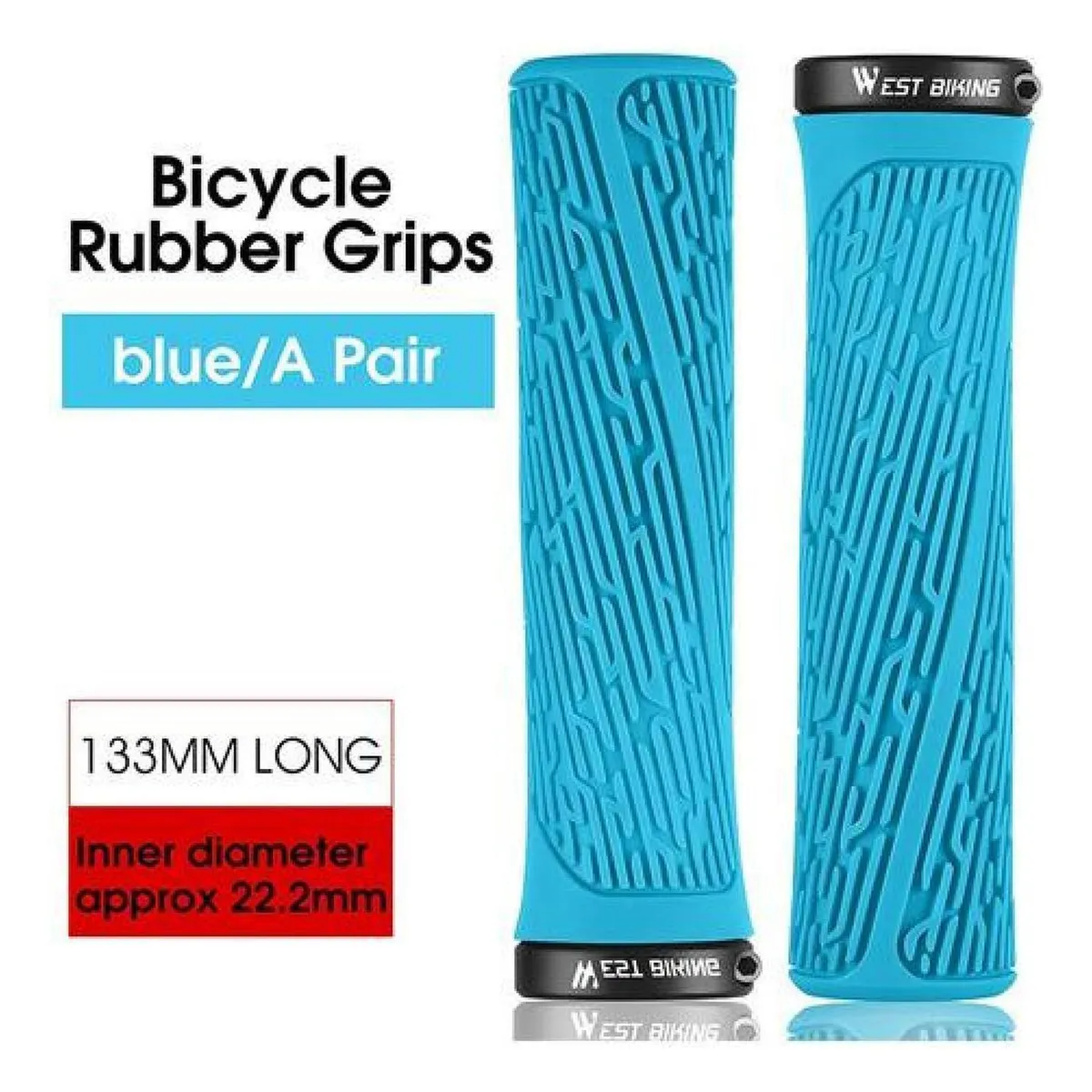 WEST BIKING - Puños West Biking C Lock Mtb Bmx Grips Empuñadura - Azul