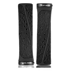 WEST BIKING - Puños C Lock Mtb Bmx Grips Empuñadura - Negro