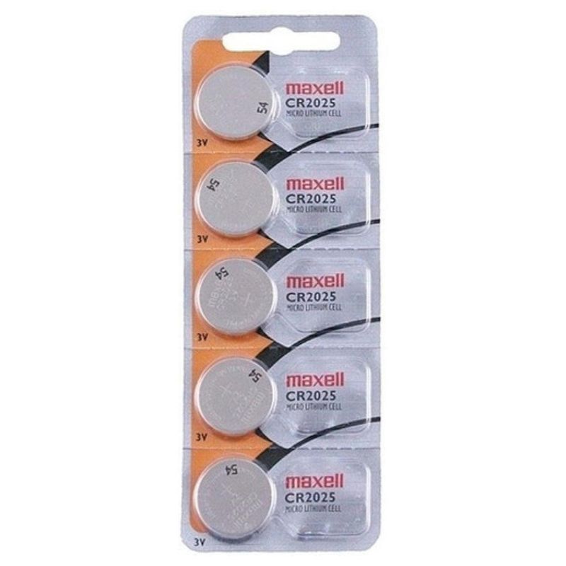 MAXELL - Pack 5 Pilas De Reloj CR2025 3V XC2025 Maxell