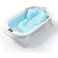 GENERICO - Bañera Plegable para Bebés con Termómetro y Cojín Importado