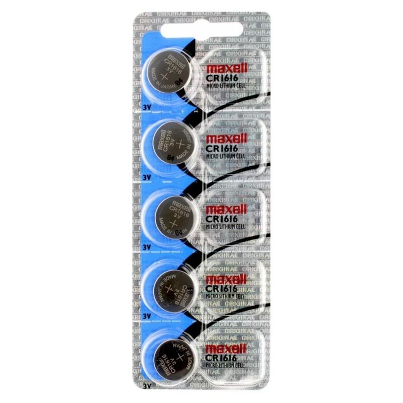 MAXELL - Pack 5 Pilas De Reloj CR1616 3V X16165 Maxell