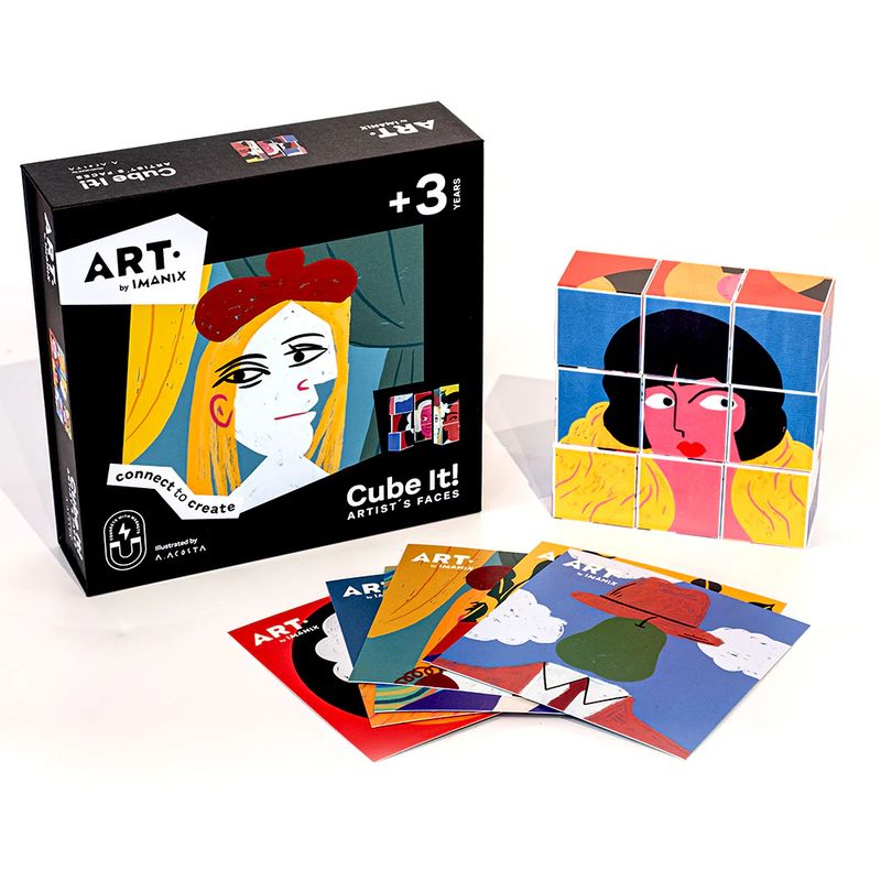 IMANIX - Juego de Memoria Rostros  de Artistas Cube it! Imanix
