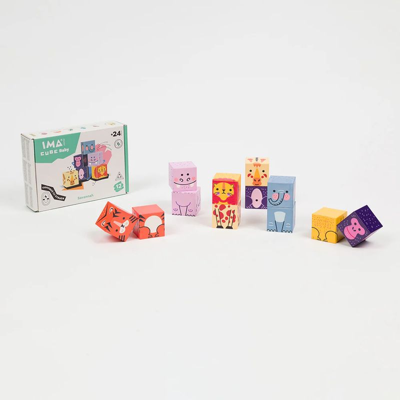 IMANIX - Juego Magnético Imacube Baby - Savannah