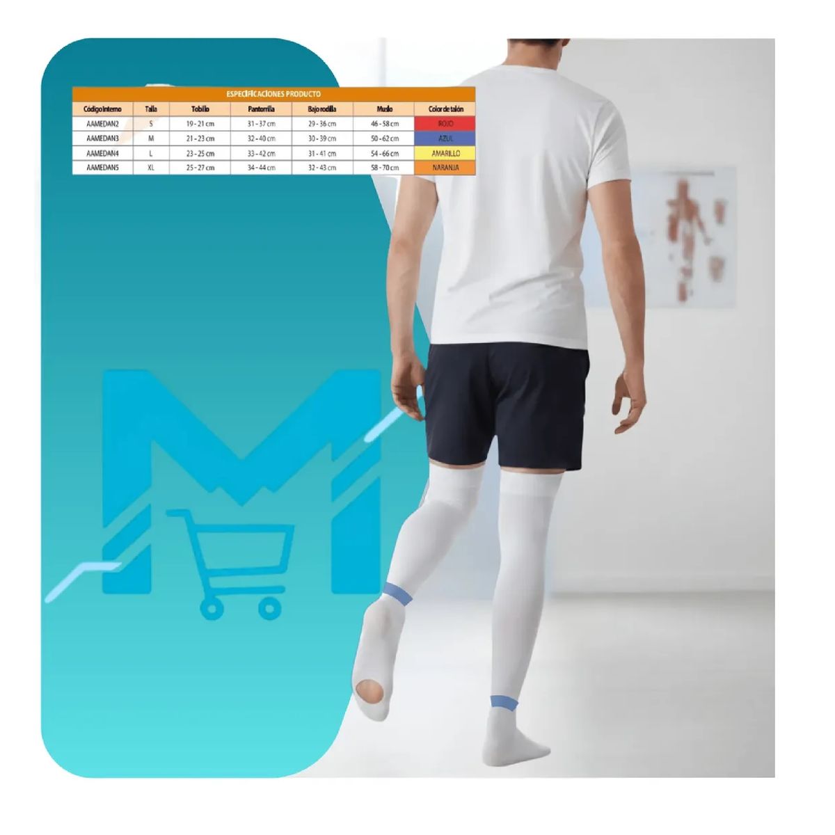 CRANBERRY - Medias Antiembolicas Cranberry Talla M Trombosis Venosa