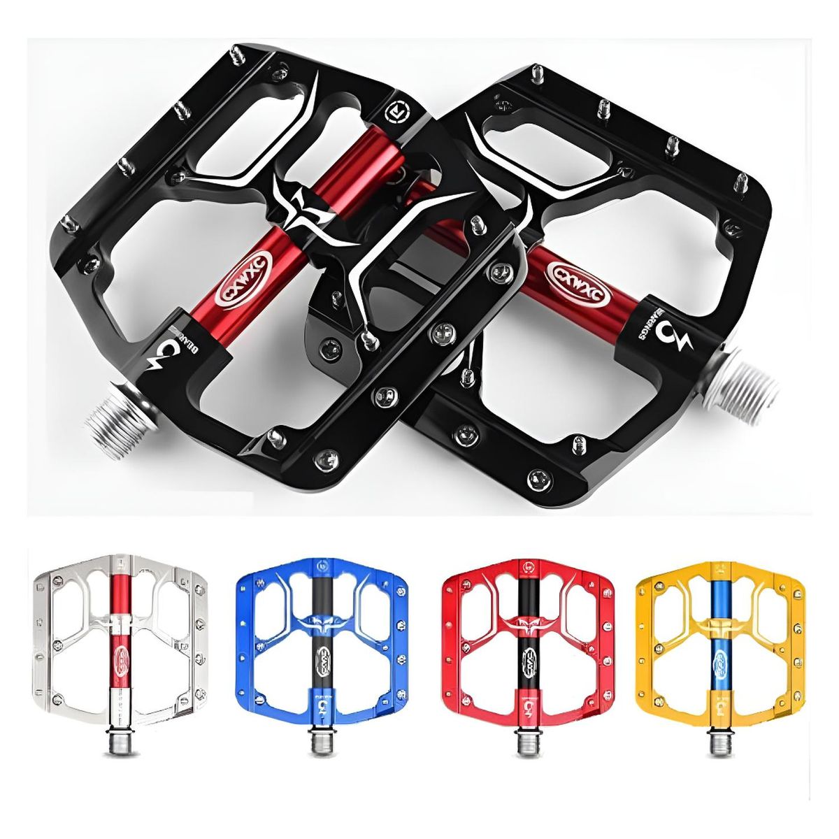 GENERICO - Pedales Plataforma Sellado Alta Calidad Mtb Enduro Downhill - Negro