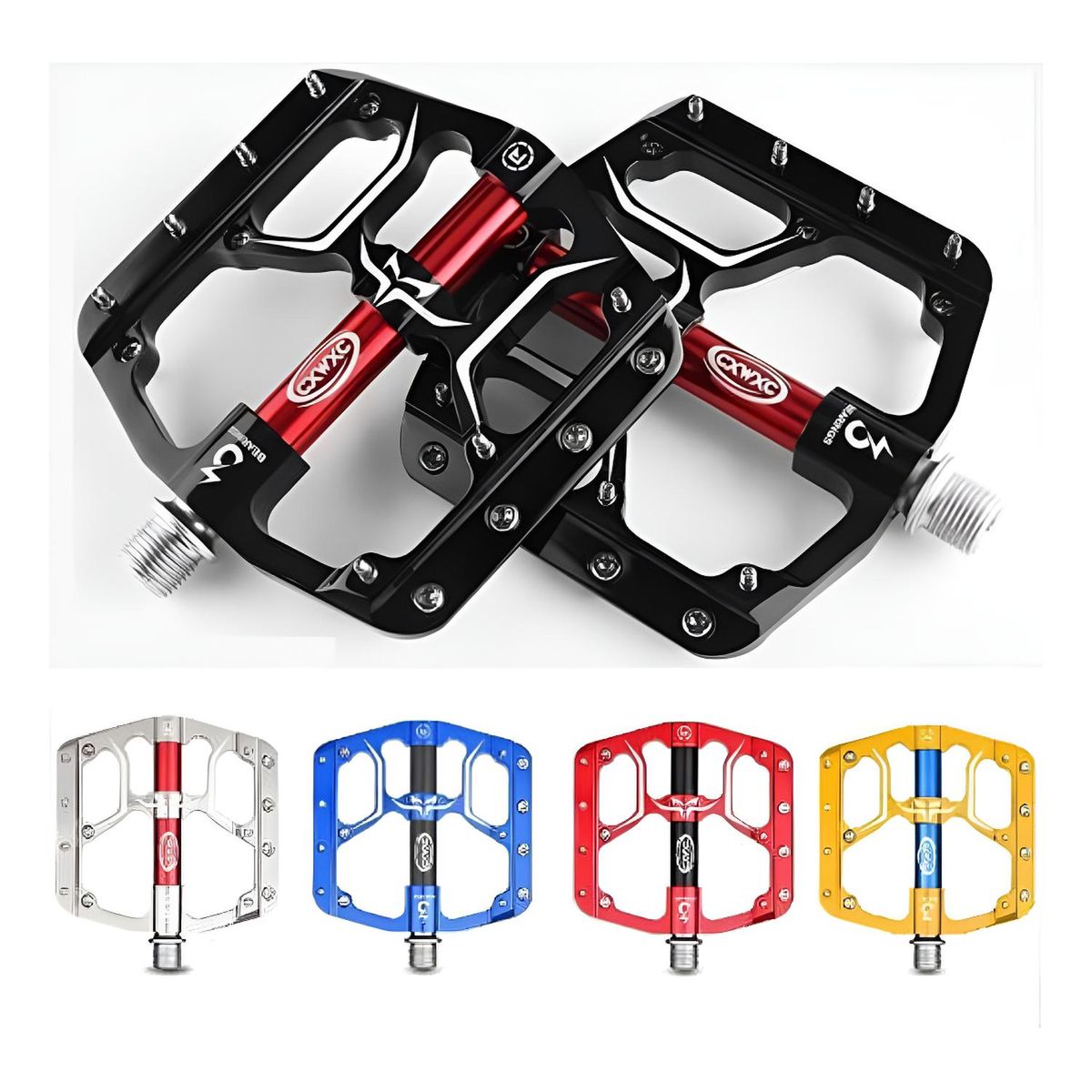 GENERICO - Pedales Plataforma Sellado Alta Calidad Mtb Enduro Downhill - Negro