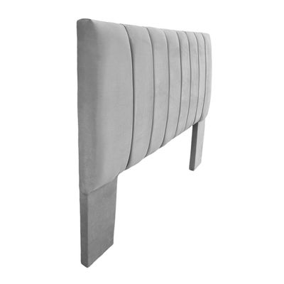 Imagen 2 del producto Respaldo De Cama 2 Plazas Tubular Felpa Gris