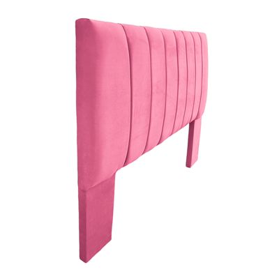 Imagen 2 del producto Respaldo De Cama 2 Plazas Tubular Felpa Rosado