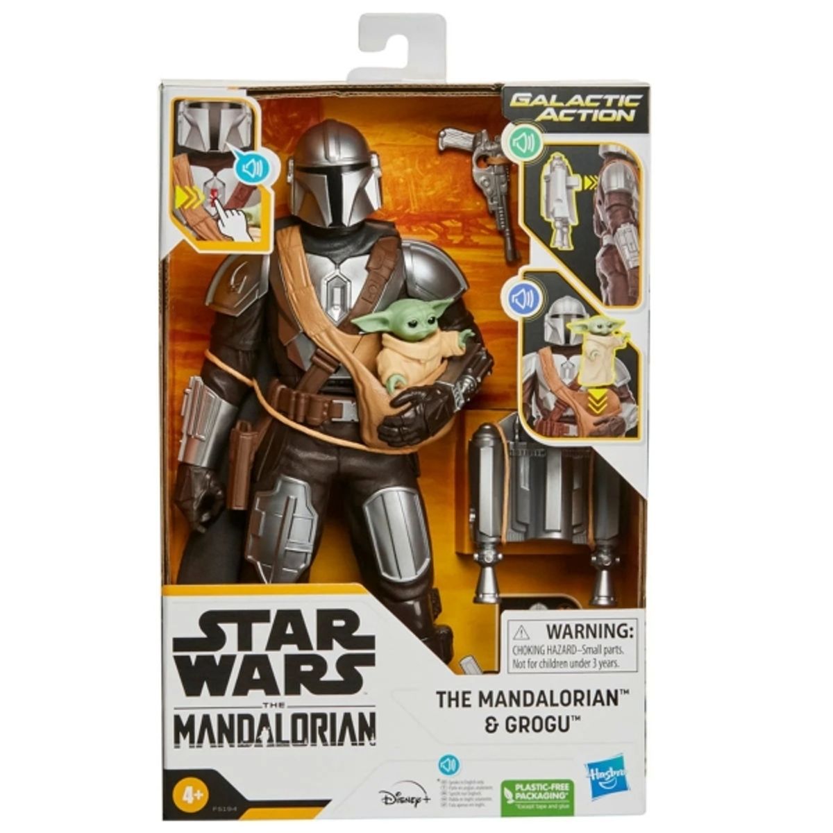 HASBRO - HASBRO F5194 STAR WARS GALACTIC ACTION MANDALORIAN AND GROGU
