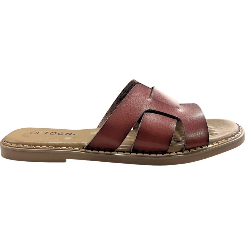 DETOGNI - Sandalia Mujer Camel Beatriz Detogni - Café Claro