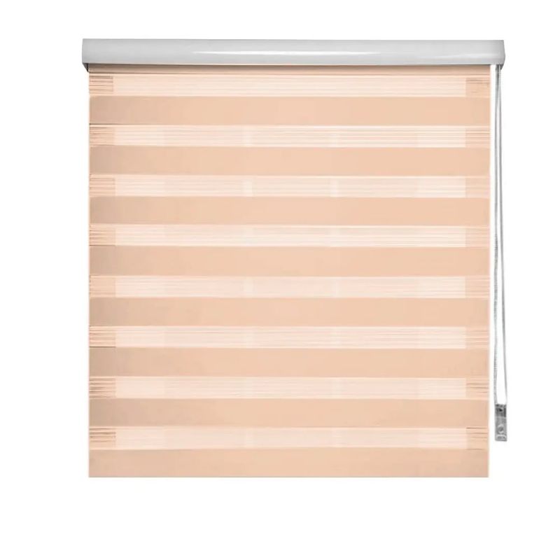 GENERICO - Cortina Roller Duo Zebra Dia Noche 60x200 Cm Beige