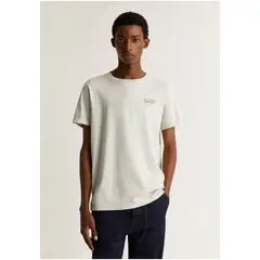 SCALPERS - Polera Calavera Trasera Lightgrey