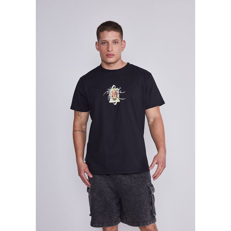 SIOUX - Polera Hombre Negro Week Sioux