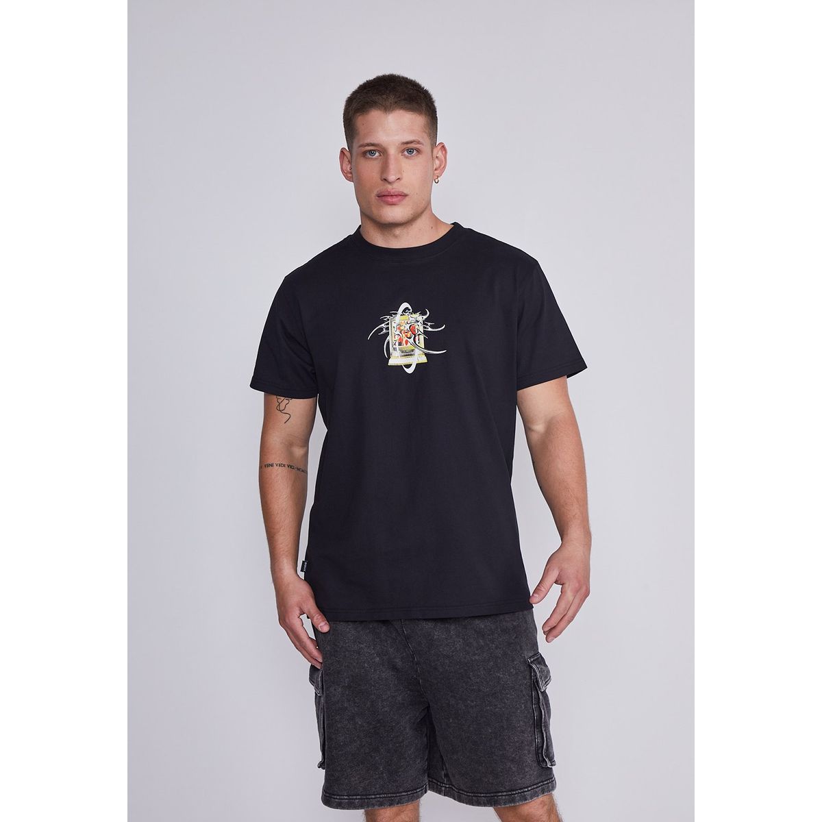 SIOUX - Polera Hombre Negro Week Sioux
