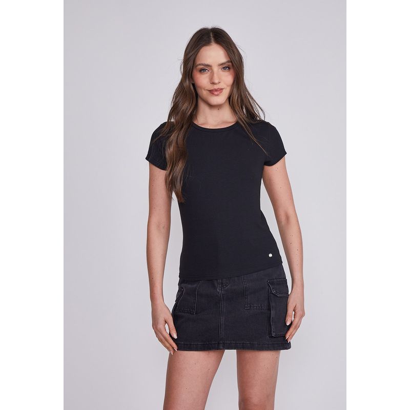 SIOUX - Polera Mujer Negro Tipo Peto Sioux