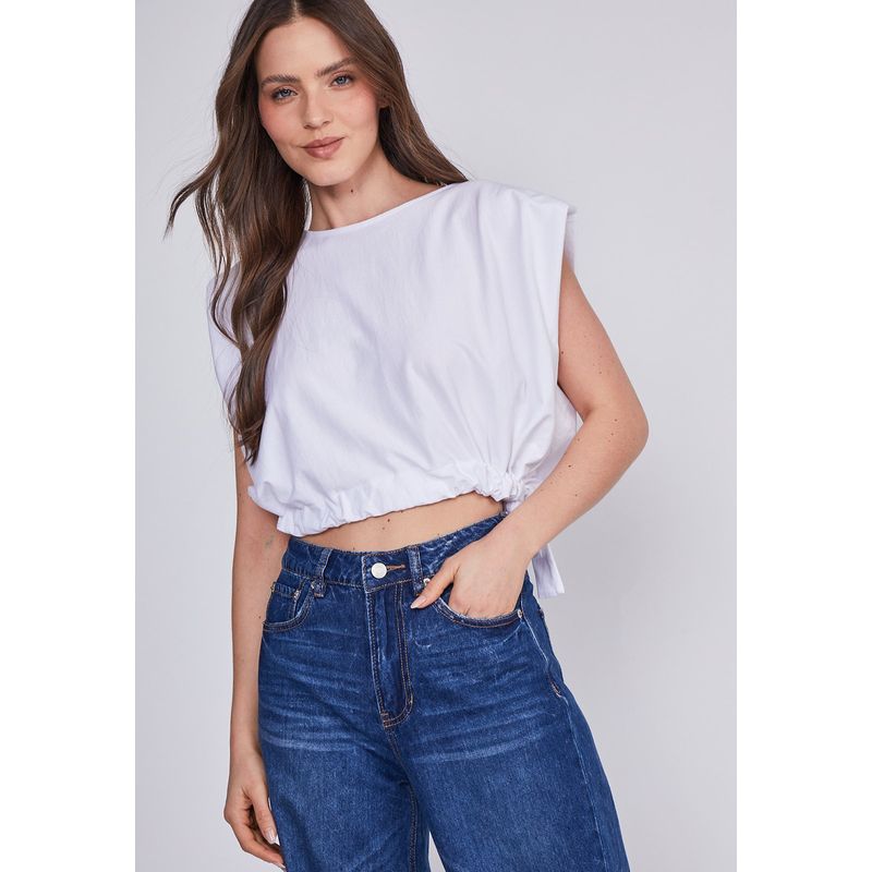 SIOUX - Peto Mujer Blanco Amarra Cintura Sioux