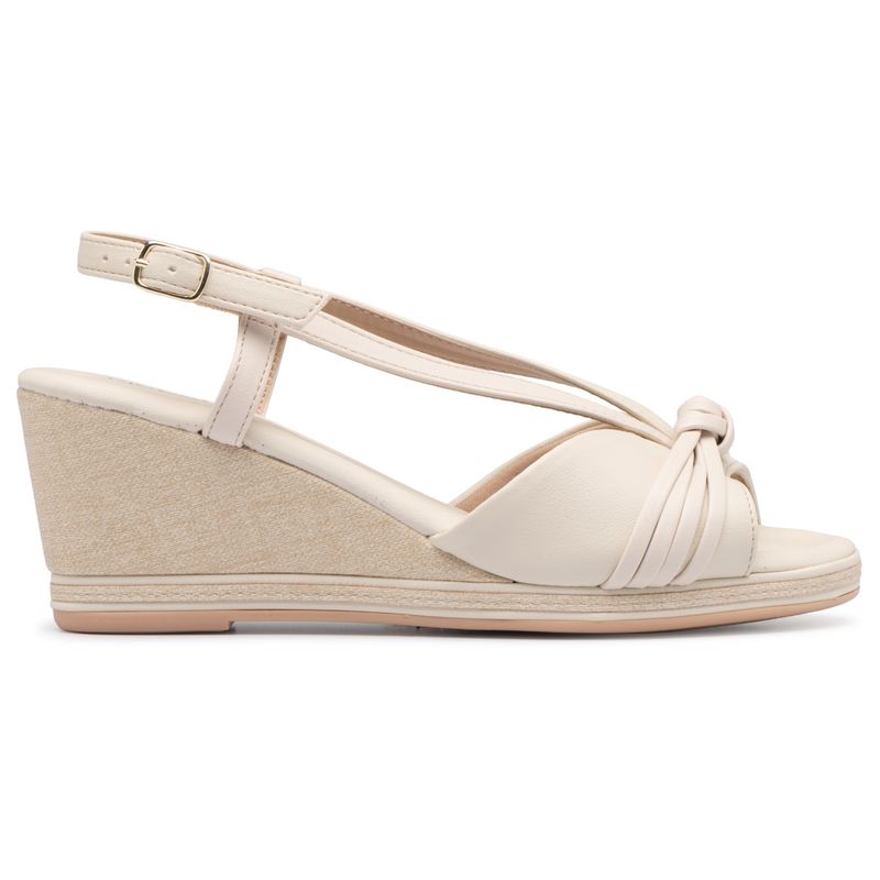 PICCADILLY - Sandalia Mujer Anabela Alice Hueso 758 Piccadilly