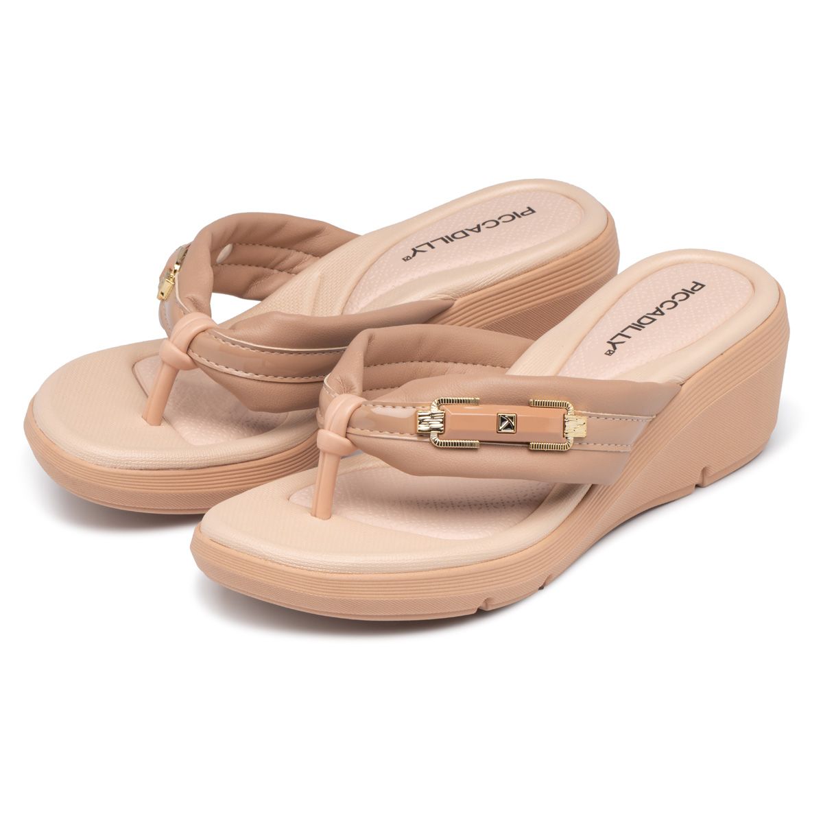 PICCADILLY - Sandalia Mujer Anabela Cecilia Almendra 460 Piccadilly