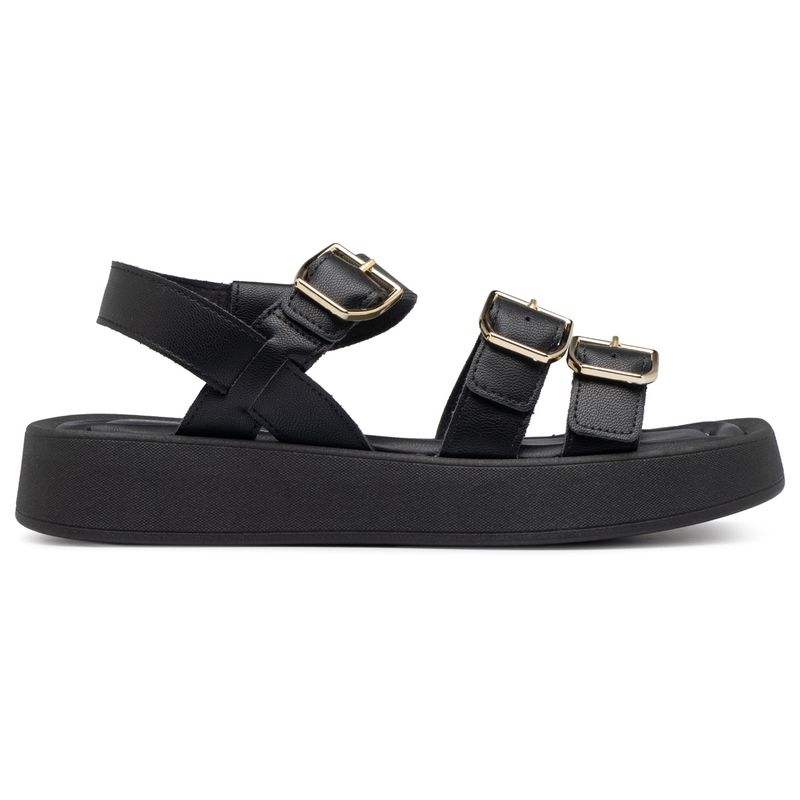 PICCADILLY - Sandalia Mujer Anabela Cristiani Negro Piccadilly