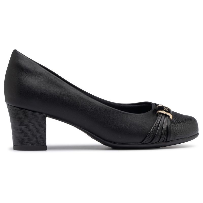 PICCADILLY - Zapato Mujer Negro/Dorado Laura Piccadilly