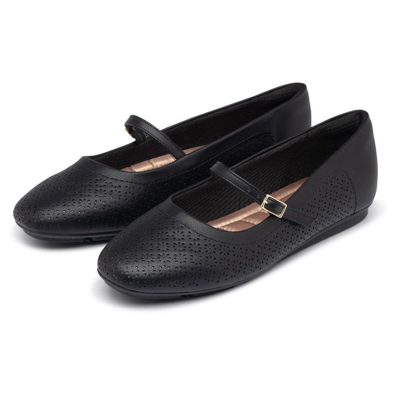 PICCADILLY - Zapato Mary Jane Negro Piccadilly