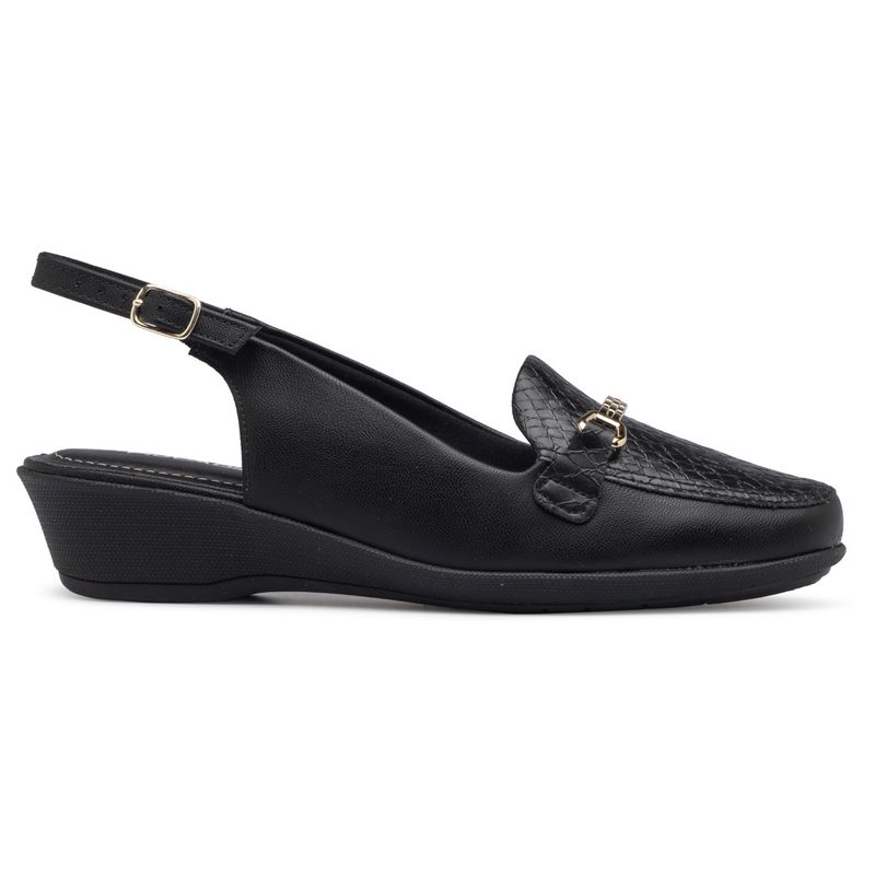 PICCADILLY - Zapato Mujer Negro/Dorado Ivone Piccadilly