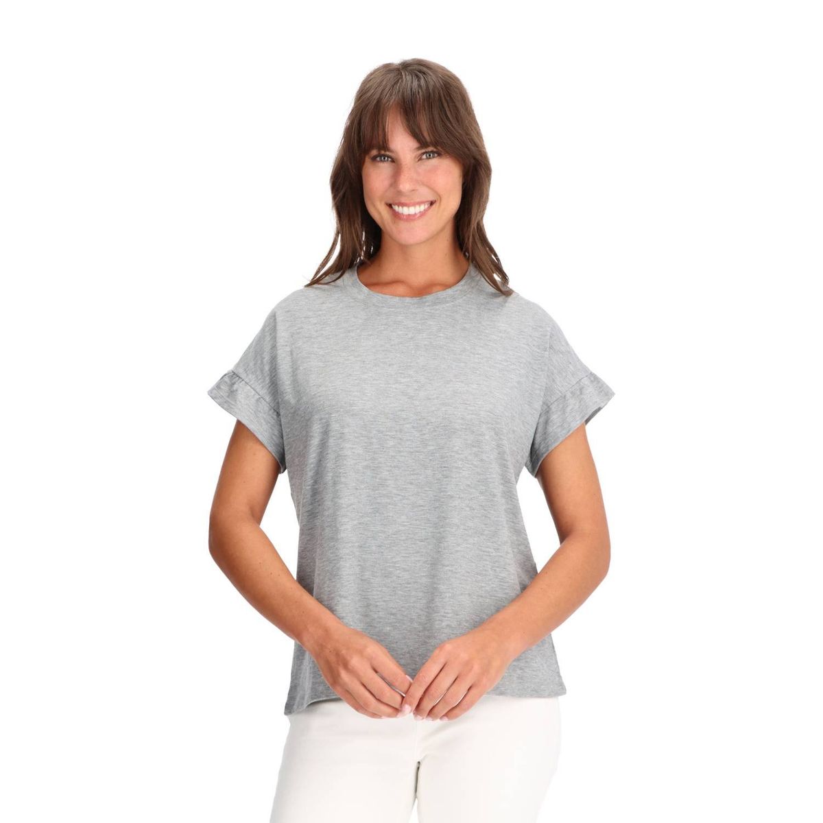 CAFFARENA - Polera Diseño Gris Caffarena