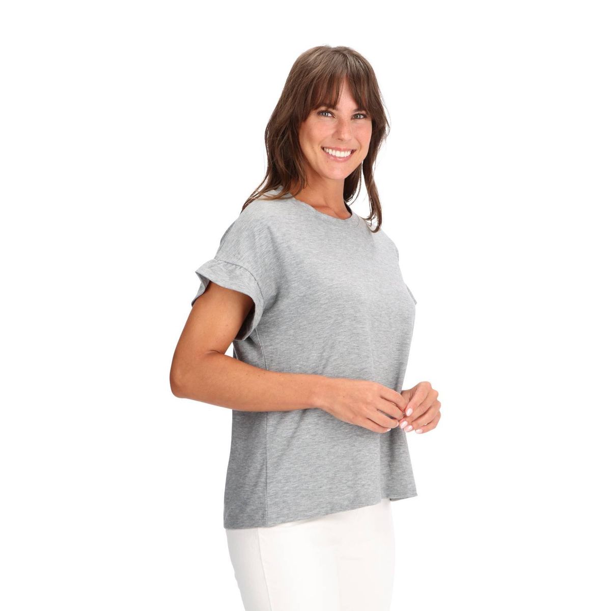 CAFFARENA - Polera Diseño Gris Caffarena