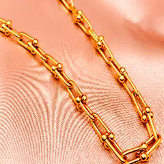 19V69 ITALIA - Collar Dorado Mujer