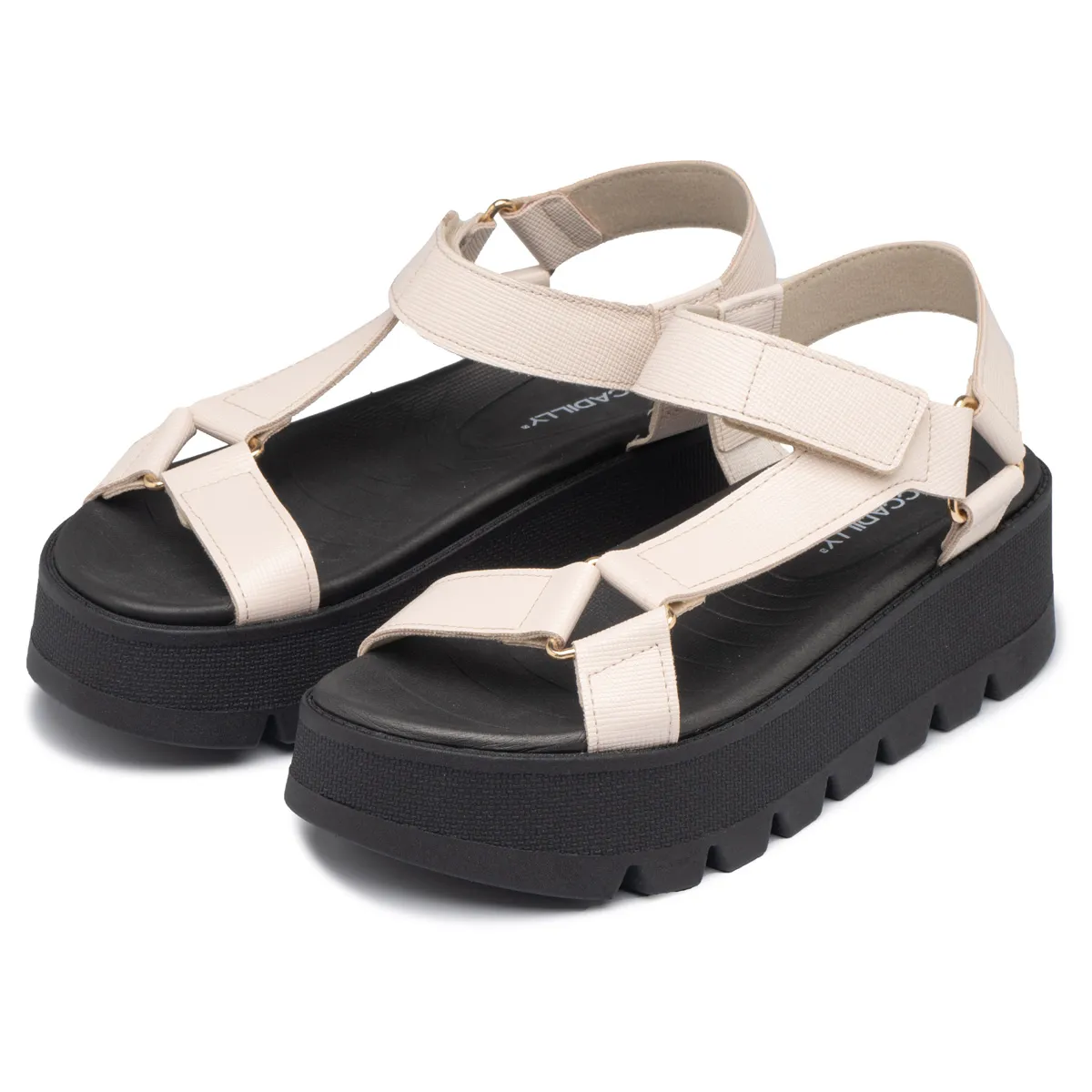 PICCADILLY - Sandalia Mujer Negro/Hueso Cati 803 Piccadilly